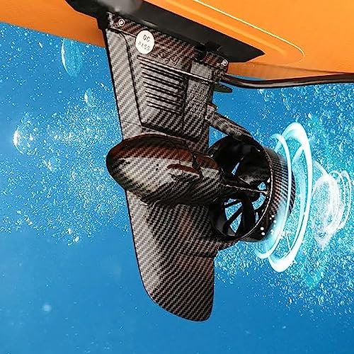 HTONVK 12V Battery Electric Fin, Paddle Board Push Motor SUP Surf Kayak With Battery Kayak Thruster Powered Propeller, Equipped with Remote Control for Surfboard Electric Fin Kit