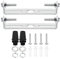 PATIKIL 85mm Lampenhalterung Decke Kit 2 Set Deckenhalterung Lampe Stahl Querleiste für Haus Büro Hängeleuchte Wand mit Schraube Unterlegscheibe Mutter