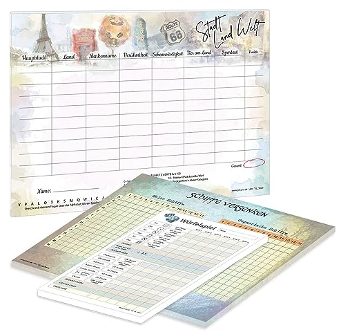 PRICARO Spielesammlung Welt, 3er Set