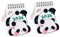 2024 Wandkalender, 12 Monate Niedliche Tiere Panda Tragbarer Mini-Tischkalender Perfekt for Zuhause, Schule, Büro, 2 Exemplare (Farbe : C)