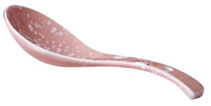PRETYZOOM Japanese Ceramic Spoons Pink Ramen Soup Spoons Handmade Unique Tableware