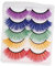 FRCOLOR 25 Paires De Faux Cils Costume Vert Cils Cils Dramatiques Maquillage Faux Cils Performance Cils Cils Pâques Faux Cils Yeux Imitation 3D Accessoires