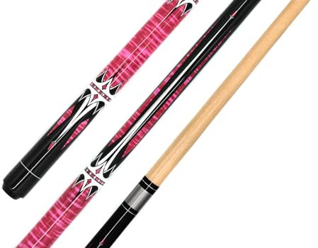 BILMAG Billard Queue Billard Zubehör Köe Kö Queue Superior Colorful, Ahornholz, 148cm, Implex Joint (Colorful 1)