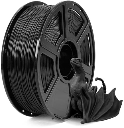 FLASHFORGE ASA Filament 1.75mm, Anti-UV ASA 3D Printer Filament, Dimensional Accuracy +/-0.02mm, Heat & Weather Resistant ASA 3D Filament Perfect for Printing Outdoor Functional Parts (Black)