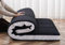 ZIKEBTUY 203*137*10CM Japanischer Futon Matratze - 10CM Dick Klappbar Boden Schlafmatratze für Gäste, Aufrollen Tragbar Matratze für Gästebett, Tatami/Schlafsäle Bett, Camping oder Wohnmobil - Schwarz