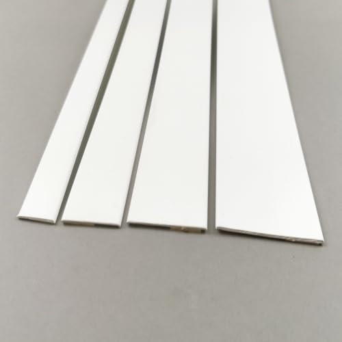 40 mm Flachleiste Abdeckleiste Flachprofil Kunststoffleiste PVC Leiste 6m Fenster