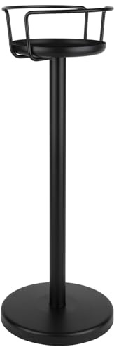 APS 36118 Ständer für Wein-/Sektkühler, schwarz matt, Innendurchmesser der Schale 21 cm, Höhe 73 cm