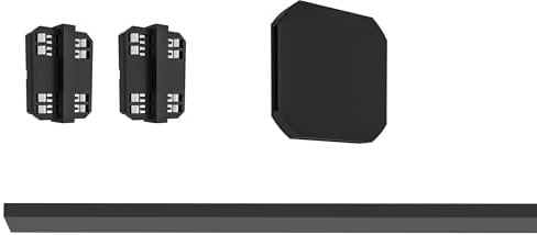 EGLO Erweiterungsset für Schienensystem Track Plus | Set Erweiterung Schienenleiste Decke, Zubehör Verlängerung, Kunststoff in Schwarz, L 100 cm