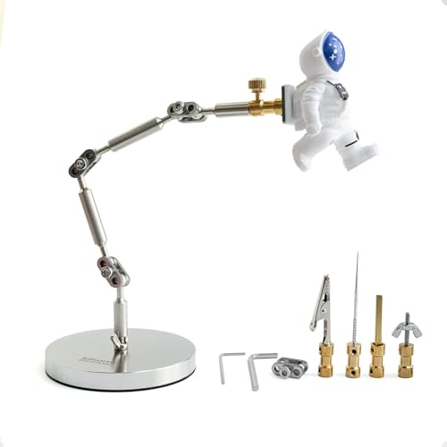 Kihomi Stop Motion Animation Rig - Pro Armature Kit with Adjustable Stainless Steel Arm for Claymation & Puppets, 5 Connectors, 180g Load, Ideal for Frame-by-Frame Motion Control in Studio Projects