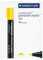 STAEDTLER Lumocolor Bullet Tip Permanent Marker, Yellow, Pack of 10