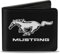 Ford Mustang Argent Cheval Logo de voiture auto Portefeuille à 2 plis en Ford 2 volets