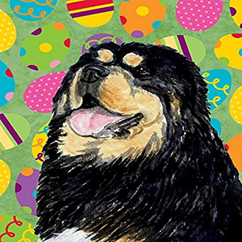 Mastín tibetano de Pascua Eggtravaganza Bandera, poliéster, Multicolor, S