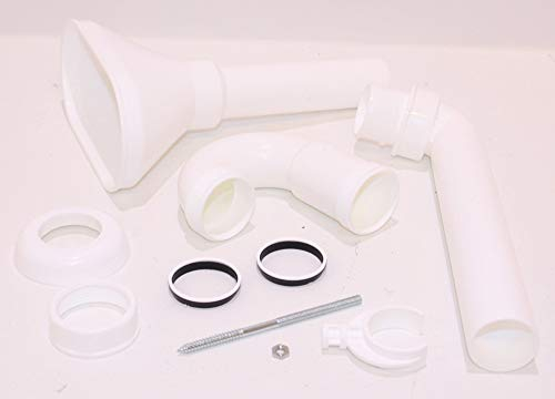 Universal Siphon Trichtersifon DN40 - für Leckwasser, inkl. Wandbefestigung