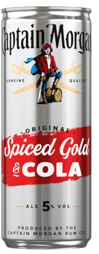 Captain Morgan Original Spiced Gold & Cola 5% Vol. 12x0,25l Dosen
