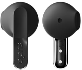 Sudio N3 True Wireless Bluetooth On-Ear Earbuds – High-Definition Sound, 30-Hour Playtime, Clear Calls, Sweat & Splash Resistant, Eco-Friendly Recycled Plastics (Black)