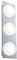 Paulmann 70876 LED Wandleuchte Doradus eckig incl. 3x4,7 Watt Wandlampe Chrom Spiegelleuchte Metall, Kunststoff Flurlampe 3000 K