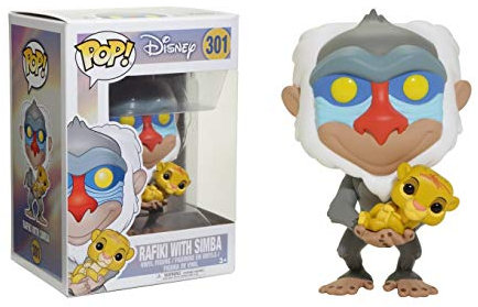 DISNEY - Bobble Head POP N° 301 - Rafiki with Simba