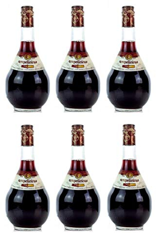 6x Ampelicious Rot trocken je 500ml 11% griechischer Wein in kleinen Flaschen Rotwein dry + Probiersachet 10ml Olivenöl