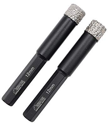SHDIATOOL Dry Diamond Drill Bits Set Hex Shank for Porcelain Tile Ceramics Marble