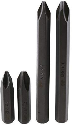 JIS Impact Driver Bit Set PH2 PH3 Short Long for Japanese Standard Screws 4pc
