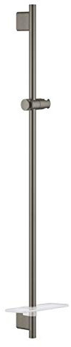 GROHE Duschstange 90 cm mit Metallwandhalterungen, Serie Rainshower SmartActive, 12 x 7,8 x 90 cm, graphit gebürstet (Referenz: 26603AL0)
