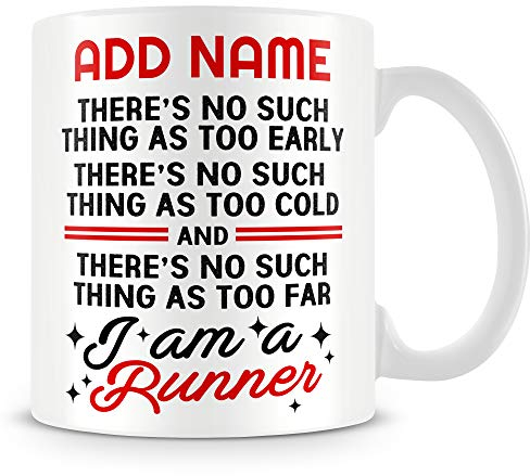 MUGGZ Running Mug Personalised Gift - I Am A Runner