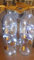 Personalised name/butterfly frosted light up bottle.
