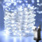 FANSIR Plug in LED String Lights, 200 LED Plug Fairy Lights 66 feet 8 Modes Silver Wire Lights Dimmble Waterproof String Lights for Bedroom Wedding Party Indoor Outdoor Decoration (Cool White)