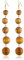 YAZILIND Leopardenmuster Holzball Anhänger Long Drop Dangle Ohrringe Retro Ethnischer Schmuck Damen Geburtstagsgeschenk (# 1)