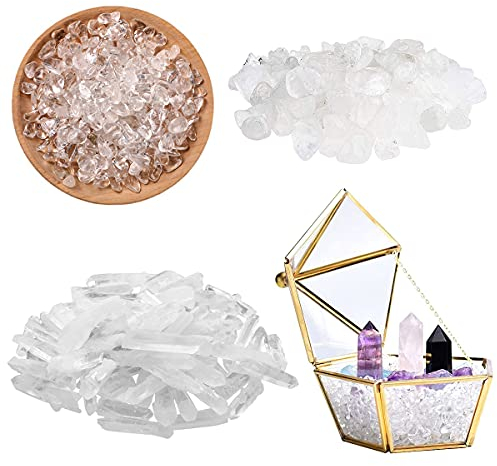 JINGYOU Puntos de Cuarzo Transparentes Cristal, Piedras de Cristal Natural, Varitas de Cristal curativas, Natural para Terapia De Cristal, CuracióN De Chakras, MeditacióN, DecoracióN