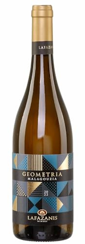 Malagousia Geometria trockener Weißwein 0,75l | Hochwertiger Weißwein aus Griechenland | 100% Malagousia/Malagouzia | Lafazanis Winery