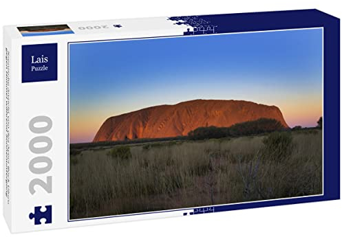 Lais Puzzle Szenische Ansicht von des Ayers Rock Uluru gegen Himmel während Sonnenuntergang 2000 Teile