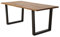 Terra Home - Baumkantentisch Sigurd - 200x100 cm, Eiche, für 8 Personen, Massivholz, braun, Industrial Design, rechteckig, modern, groß, Echtholz, Holz Esstisch