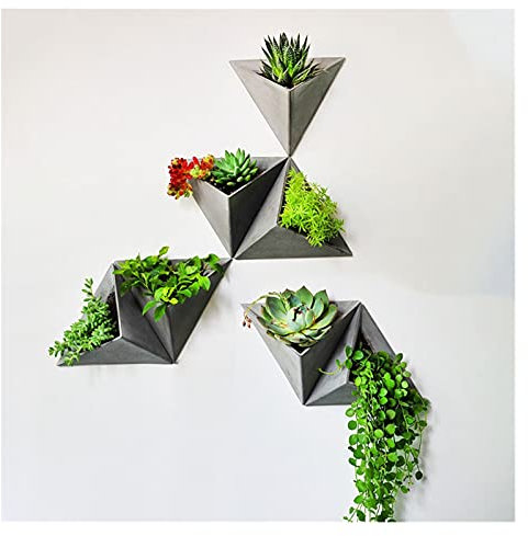 HASMI Jardiniere Balcon Planière de décoration intérieur de Fleur de Ciment Mural Pot Suspendu Plante Interieur