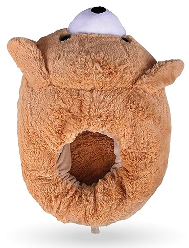 Füßwärmer flauschig (Hund) Fußsack Wärmeschuh Zehenwärmer in Einheitsgröße - Kuscheliger Wärmer für kalte Füße