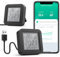 GHome Smart WLAN Thermometer Hygrometer, Smart Infrarot-Fernbedienung, Digital Temperatur luftfeuchtigkeitsmesser mit App-Benachrichtigungsalarm, kompatibel mit Alexa und Google Assistant(2 Pack)