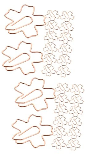 NUOBESTY 72pièces Clips Pour Papier Marque-pages Et Organisation De Photos Avec Design Forme De Fleur