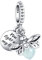 DOLARISE Charms for Pandora Bracelets, 925 Sterling Silver Glow-in-the-dark Firefly Dangle Bead Charm Brithday Pendant Jewerly Gift for Women Girl Mom Family Friend