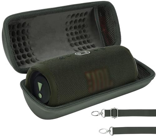 Lebakort Hard Case Compatible with JBL Charge 5 Charge 4 Waterproof Speaker (Green Case)