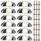 Beilala Shell Cup Handles Silver, 12 Pack Antique Kitchen Cabinet Pulls, Furniture Door Hardware Knobs with Screws for Chest of Drawers Cupboard Dresser Wardrobe