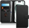 JETech Wallet Case for iPhone 15 Plus 6.7-Inch, Shockproof PU Leather Magnetic Flip Cover with Card Holder, Stand Feature and Full Camera Protection (Black)