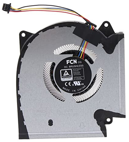 Domasvmd Ventilateur de processeur pour ordinateur portable, résistant à l'usure, de rechange, installation facile, compact, utilisé pour les ventilateurs de processeur ASUS-G533QS