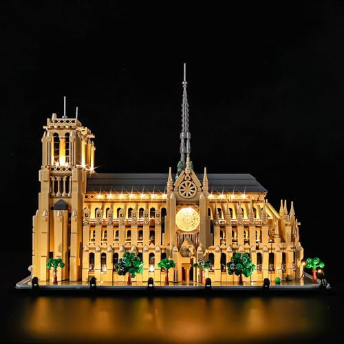 Kyglaring LED Beleuchtungsset für Lego Architektur Notre-Dame de Paris 21061 Set,