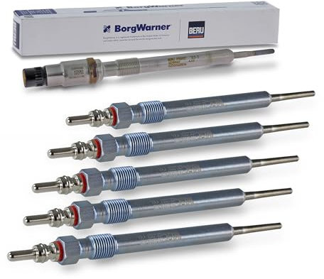 ATEC Germany 5x Glühkerze + BERU 1x Glühkerze inkl. Drucksensor Kompatibel mit A udi A4, A5, A6, A7, A8, Q5 (8RB), Q7 (4LB)