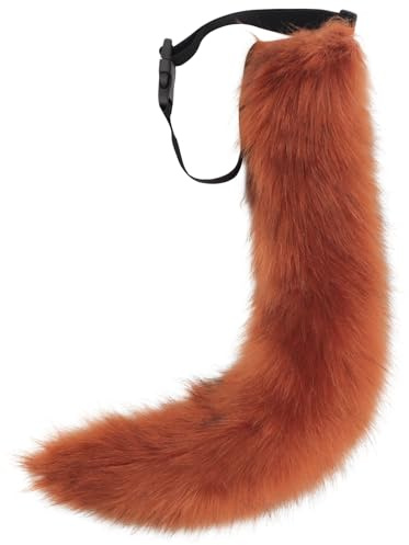 DRESHOW Fuchspelzschwanz Cosplay Kostüm Party Super riesiger flauschiger Schwanz für Damen