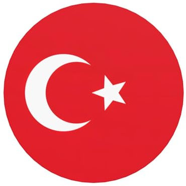 Aimant de réfrigérateur rond avec drapeau de la Turquie pour une cuisine éclatante : durable avec magnétisme durable