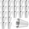 KEILEOHO Lot de 20 Mini seaux galvanisés - Petit Seau en Zinc - 11,5 x 6,5 x 12,8 cm Seau en métal - Pot de Fleurs avec poignée - Petit Seau pour Plantes - Décoration -