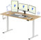 FLEXISPOT Höhenverstellbarer Schreibtisch Basic Plus 180x80cm - 4 Speicherhöhenfunktion - Ergonomisches Sitz-Stehpult mit Antikollisionsfunktion (Ahorn)