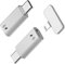 Duttek Adattatore da USB C a microfono Lightning, confezione da 2 adattatori USB tipo C maschio a Lightning femmina, per ricevitore microfono Lavalier, scheda audio e OTG, adatto per i-Phone serie 16