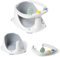 Buddy Baby • Asiento de Baño AquaBebe • Desde 6 meses • Base antideslizante 3 ventosas • Barrera antivuelco • Abertura para fácil colocación • Plancha antideslizante flexible • Ideal ducha y bañera